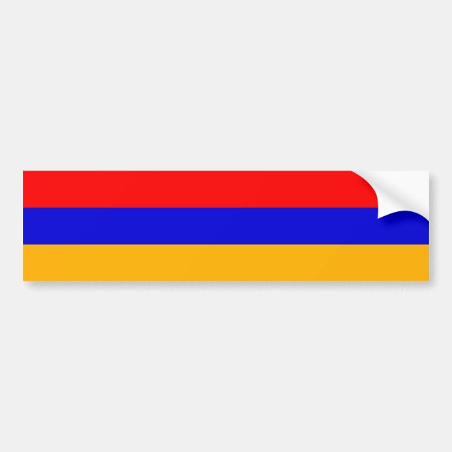 Armenien/armenisk flagga bildekal (Framsidan)