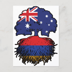 Armenien Armeniska australiska Australiska Träd-rö Vykort