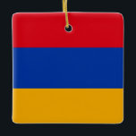 Armenien (Armeniska Flagga) Julgransprydnad Keramik<br><div class="desc">Anpassade World Flagga Products ( i världen) - Lägg gärna till din egen text.</div>