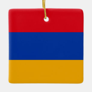 Armenien (Armeniska Flagga) Julgransprydnad Keramik
