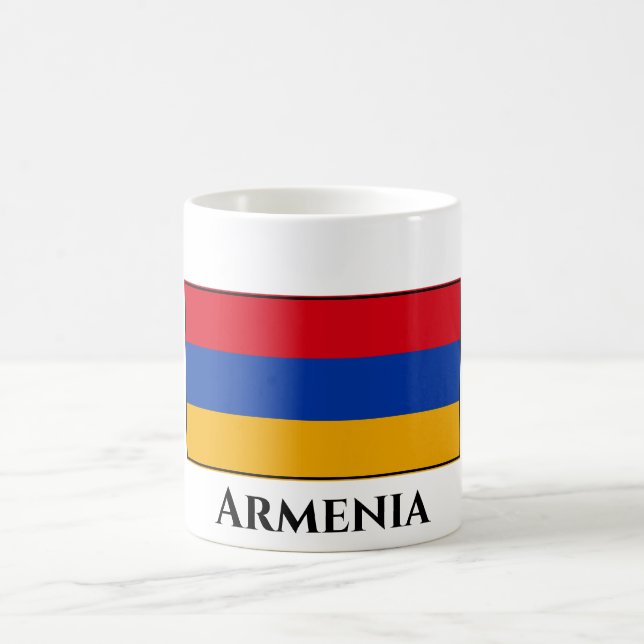 Armenien (Armeniska Flagga) Kaffemugg (Center)