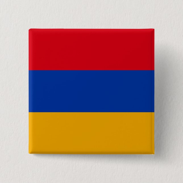 Armenien (Armeniska Flagga) Knapp (Framsida)