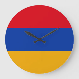 Armenien (Armeniska Flagga) Stor Klocka