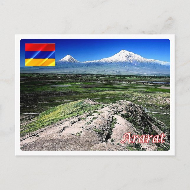 Armenien - berget Ararat - Vykort (Framsida)