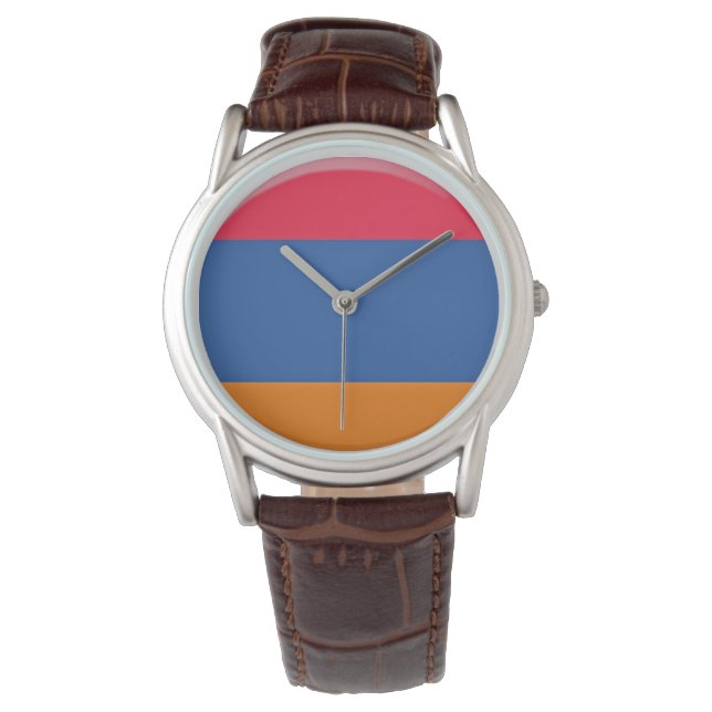 Armenien flagga armbandsur (Framsida)