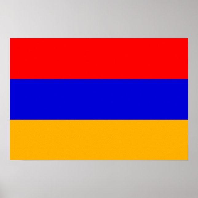 Armenien Flagga; Armenien Poster (Framsidan)