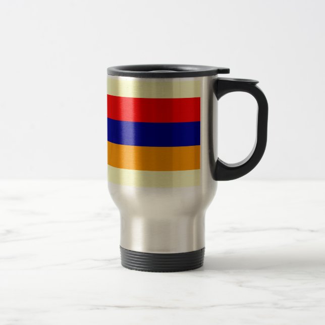 Armenien: Flagga av det armeniska kaffet mugg (Höger)