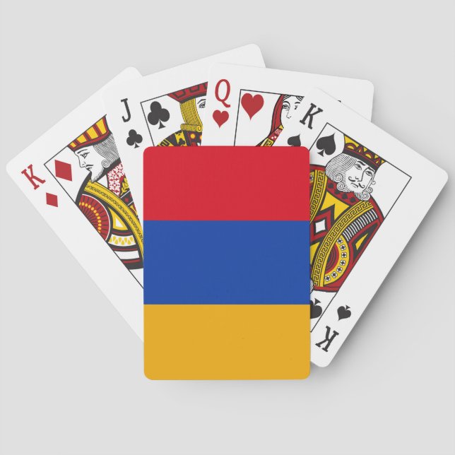 Armenien Flagga Casinokort (Baksidan)