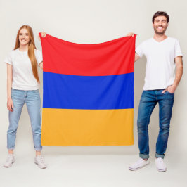 Armenien flagga fleecefilt