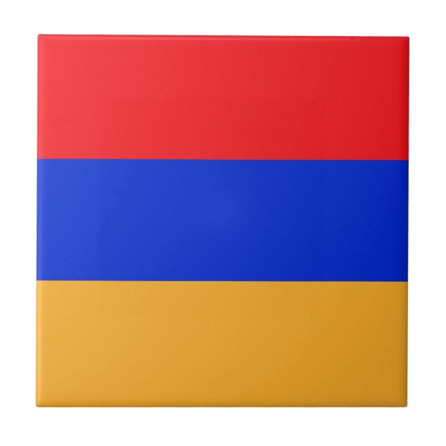 Armenien flagga kakelplatta (Framsidan)