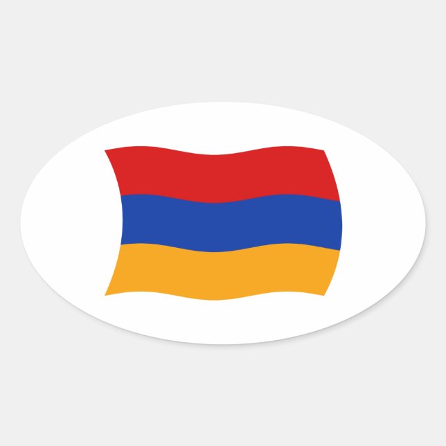 Armenien Flagga Klistermärke (Framsida)