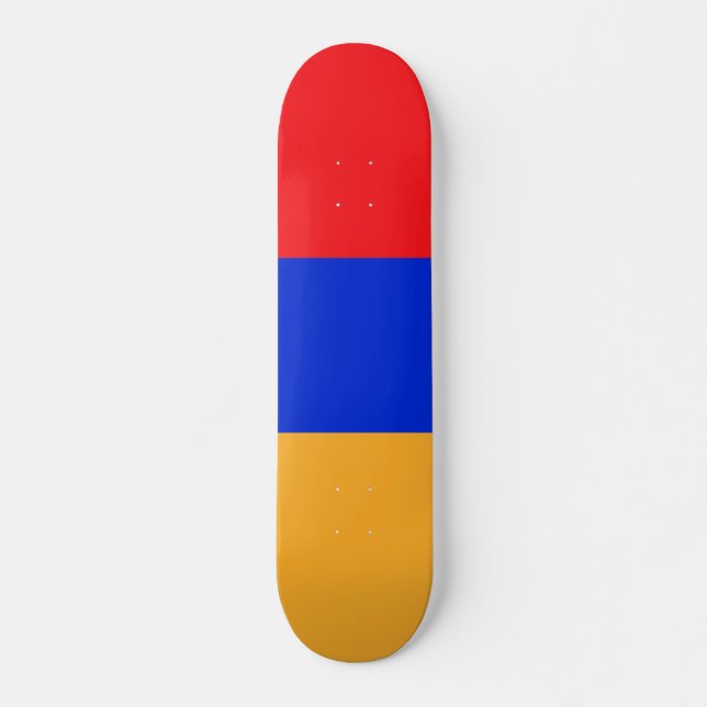 Armenien flagga mini skateboard bräda 18,5 cm (Framsida)