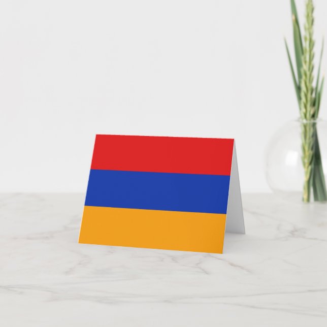Armenien Flagga Noteskort Kort (Framsida)