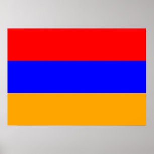 Armenien Flagga Poster