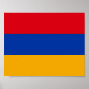 Armenien Flagga Poster