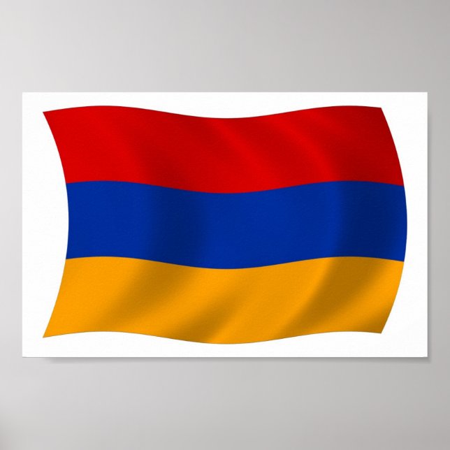 Armenien Flagga Poster utskrift (Framsidan)