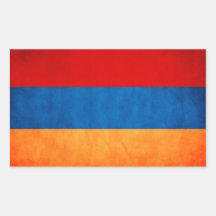 Armenien Flagga Rectangle Sticker