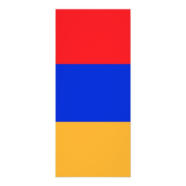 Armenien flagga reklamkort (Framsidan)