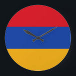 Armenien Flagga Stor Klocka<br><div class="desc">Armenien Flagga</div>
