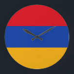 Armenien Flagga Stor Klocka<br><div class="desc">Armenien Flagga</div>