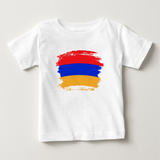 Armenien flagga t shirt (Framsida)