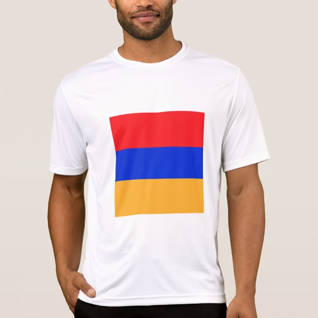 Armenien flagga t shirt (Framsida)