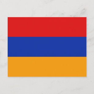 Armenien Flagga vykort