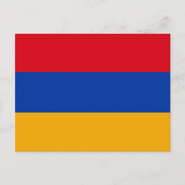 Armenien Flagga Vykort (Framsida)