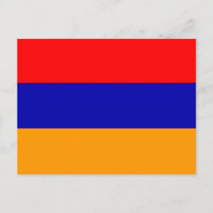 Armenien Flagga vykort