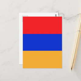 Armenien flagga vykort