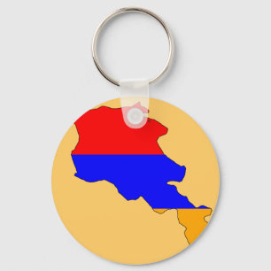 Armenien flaggakarta nyckelring