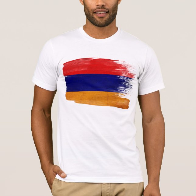 Armenien flaggaT-tröja T Shirt (Framsida)