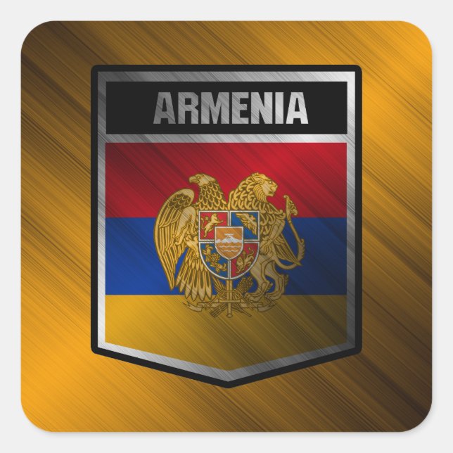 Armenien Fyrkantigt Klistermärke (Framsida)