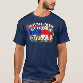 Armenien Georgia Mormon LDS Uppdrag missionär T Shirt