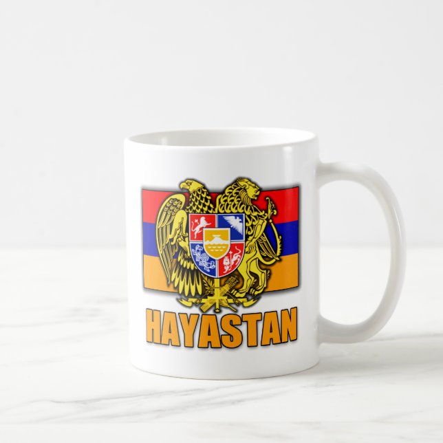 Armenien Hayastan vapensköld Kaffemugg (Höger)