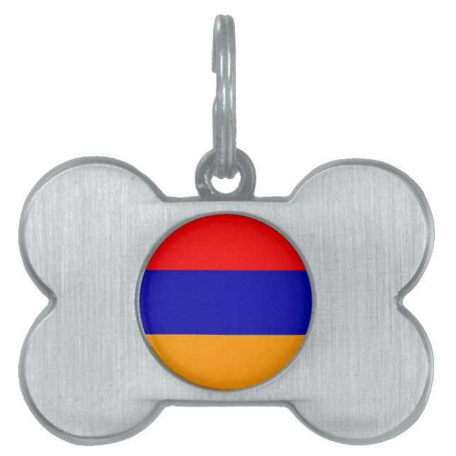 Armenien husdjurmärkre ID-bricka husdjur (Framsidan)