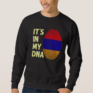 Armenien i mitt danska armeniska Flagga Armenien Lång Ärmad Tröja