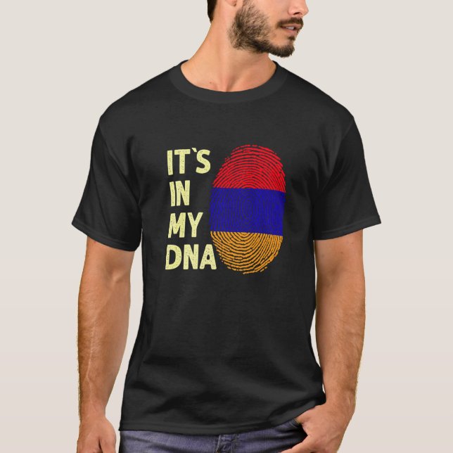 Armenien i mitt danska armeniska Flagga Armenien T Shirt (Framsida)