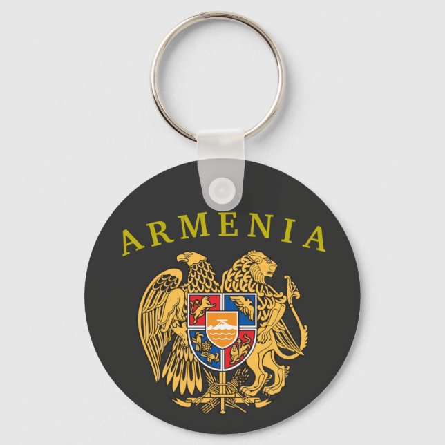 Armenien Jackande av Arm Keychain Nyckelring (Framsida)