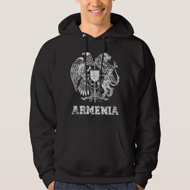 Armenien Jackar om Arm Hoodie (Framsida)