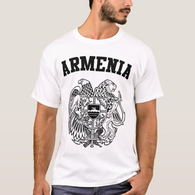 Armenien Jackar om arm Tee (Framsida)