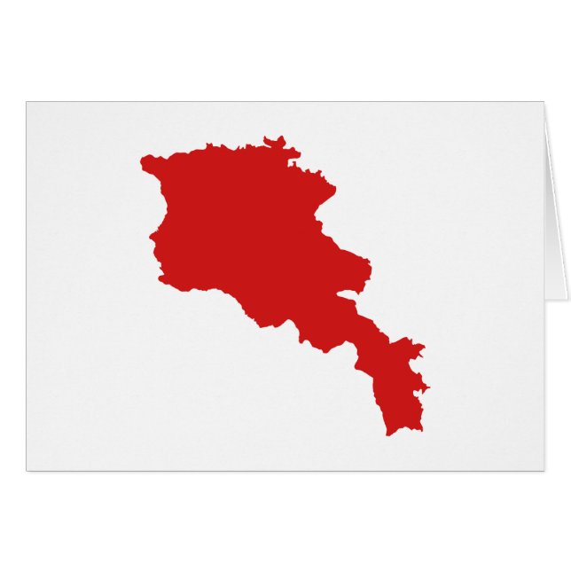 Armenien karta hälsningskort (Framsidan Horizontal)
