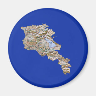 Armenien kartamagnet magnet