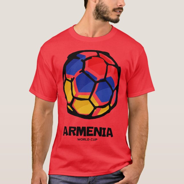 Armenien Land Flagga T Shirt (Framsida)