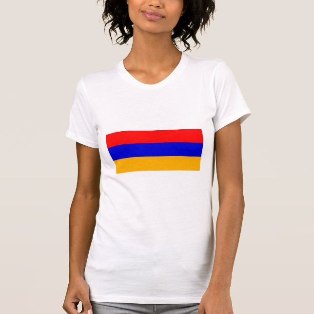 Armenien medborgareflagga tee shirt (Framsida)