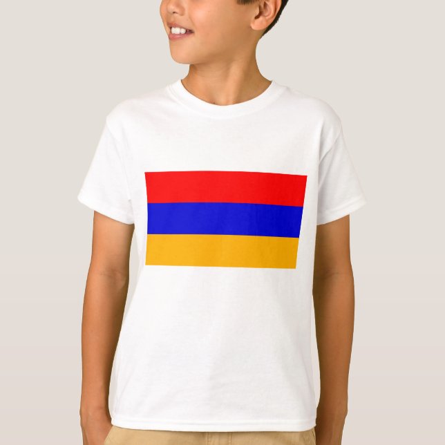 Armenien National Flagga T-shirt (Framsida)