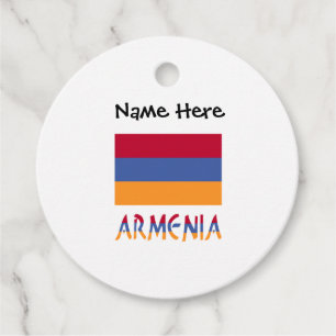 Armenien och Armeniens flagga Personlig Gåvor Etiketter