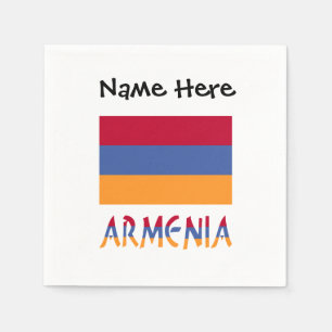 Armenien och Armeniens flagga Personlig Pappersservett