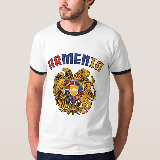Armenien pride Flagga Coffee Mugg T-Shirt Truckerk (Framsida)