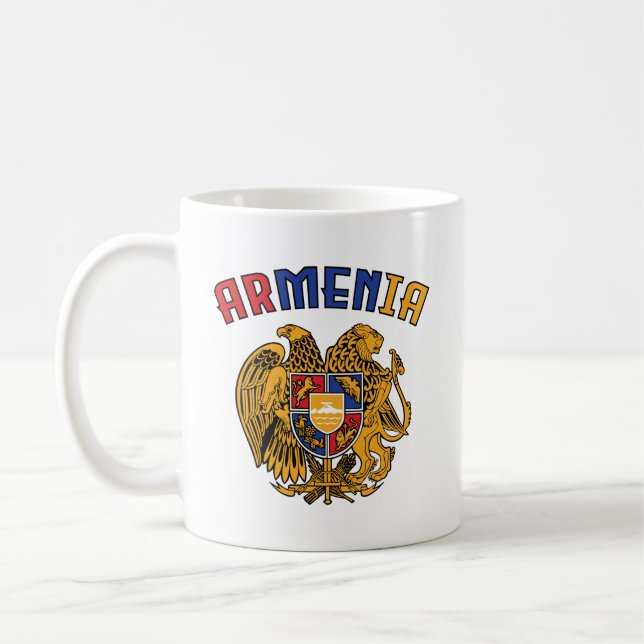 Armenien pride Flagga Kaffemugg (Vänster)